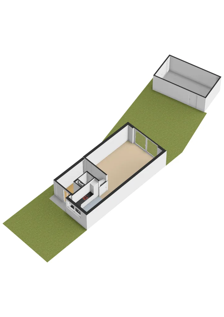 Floor Plan - Corner House with Garden in Stadspolders