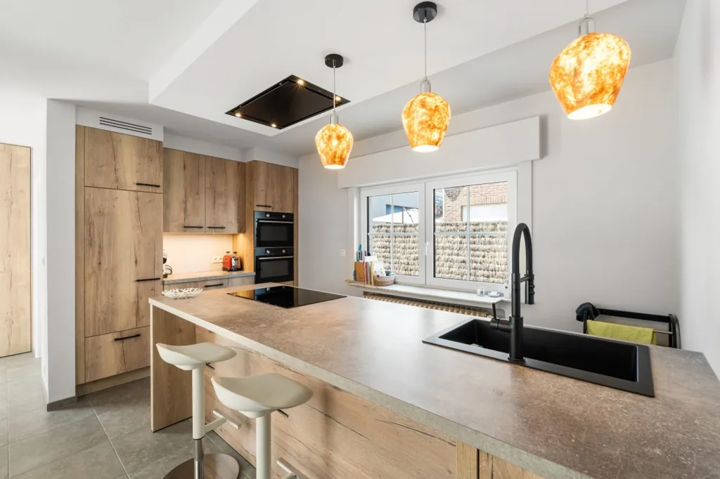 Cuisine - Maison 4 Façades avec Grand Jardin à Wielsbeke