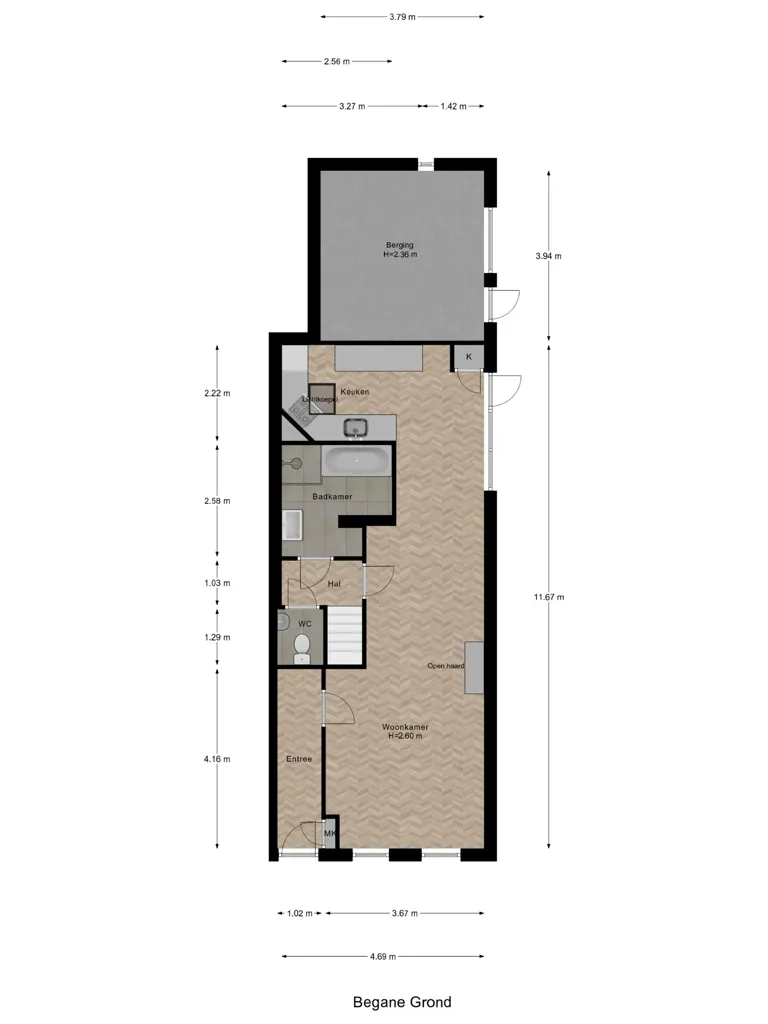 Plaan - 2-Storey House with Garden in Wemeldinge