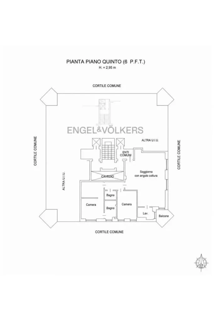 Floor Plan - Luxury Flat with Terrace in Corso Lodi, Milan