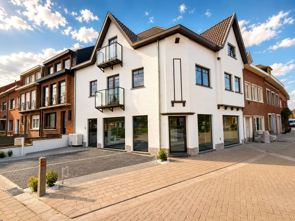 Exterior - Eco-Friendly Apartment with Terrace in Kortrijk