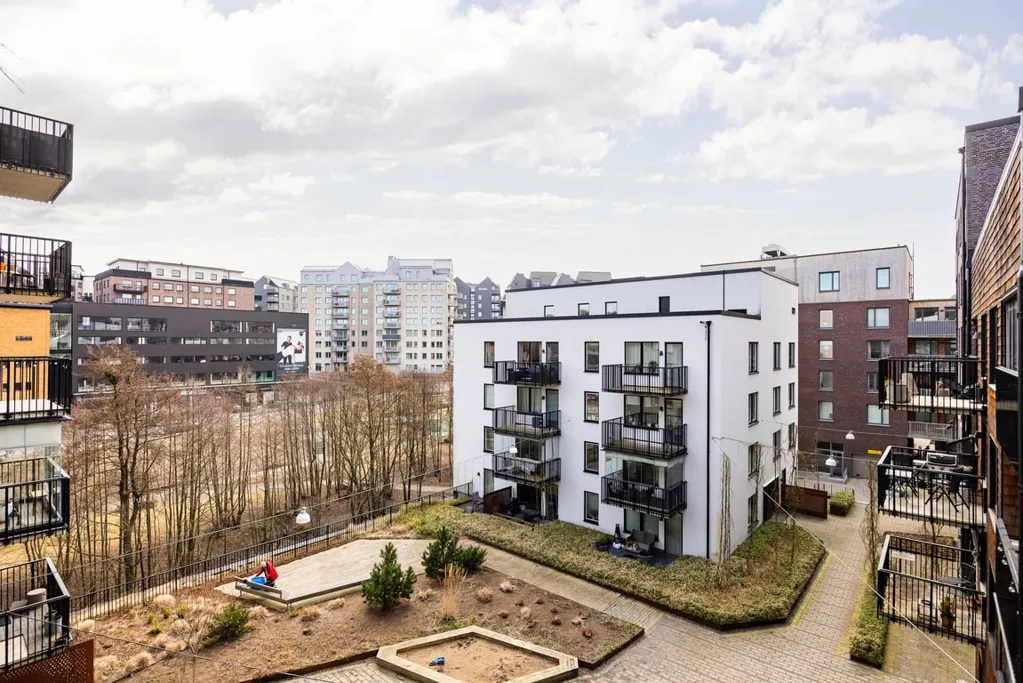 Vue aérienne - Apartment with Large Balcony in Nya Hovås