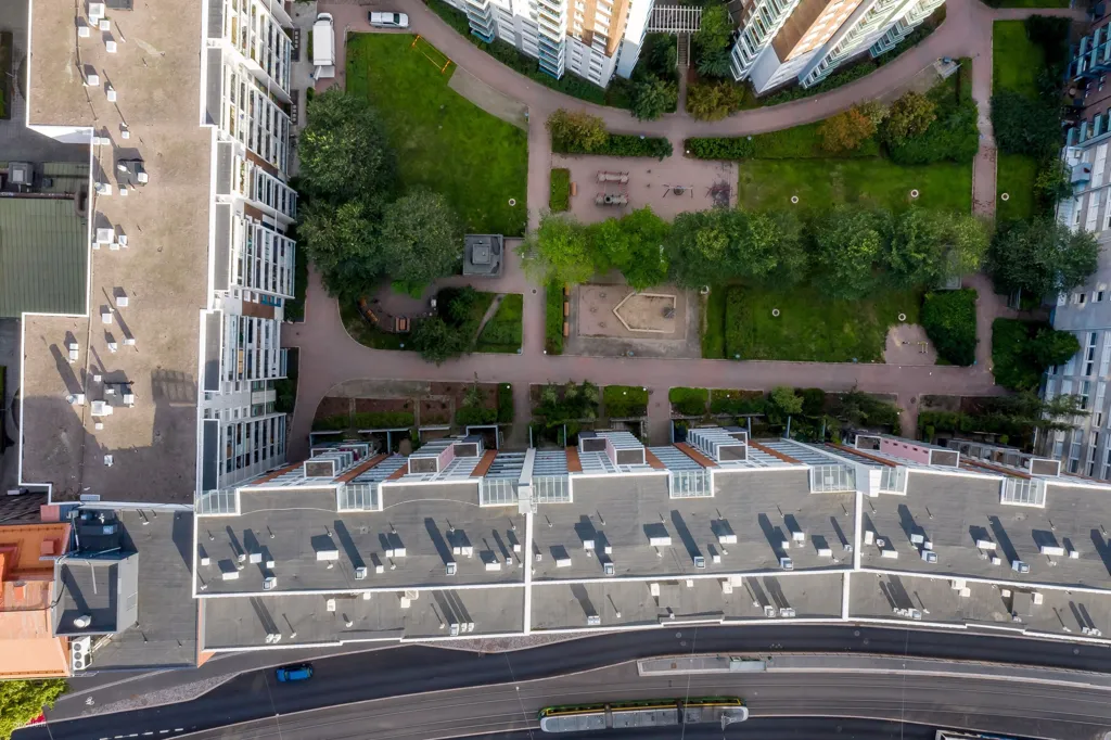 Aerial - Renovated Flat with Private Sauna in Sörnäinen