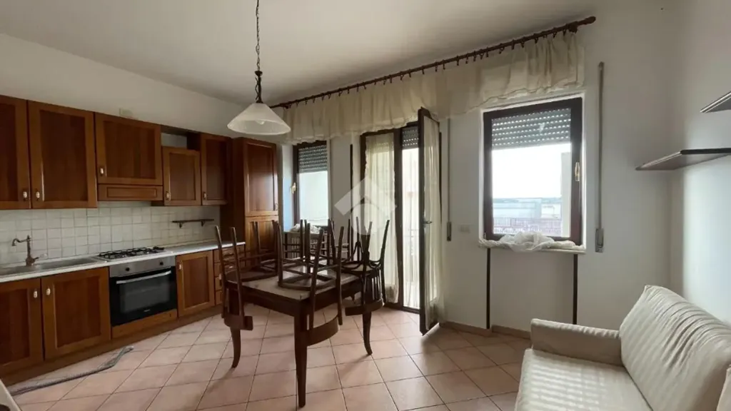 Kitchen - Trilocale with Elevator and Church View in Ceglie Messapica