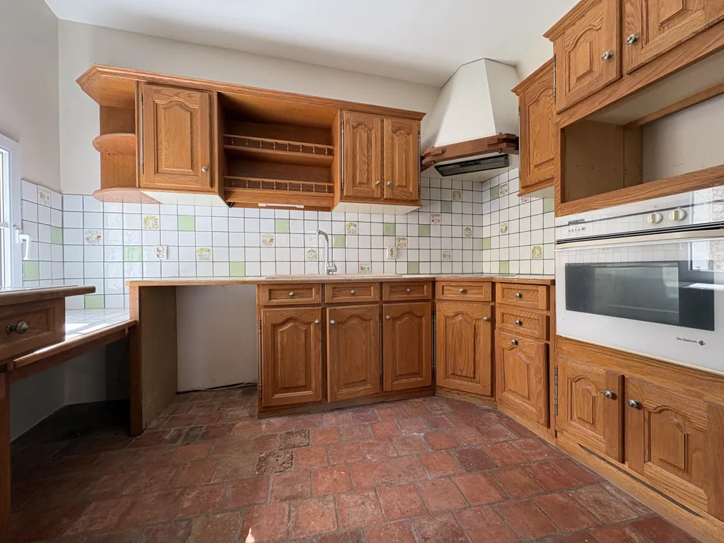 Köök - Charming House with Loire View in Candes-Saint-Martin