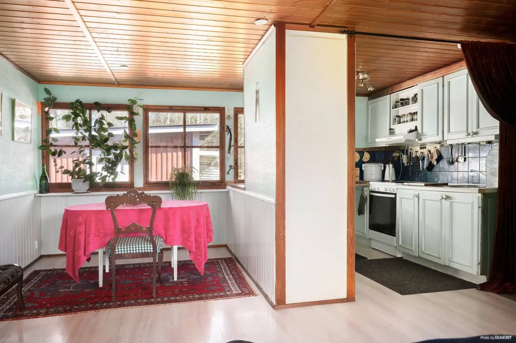 Dining Room - Holiday Cottage with Lake View in Skåne