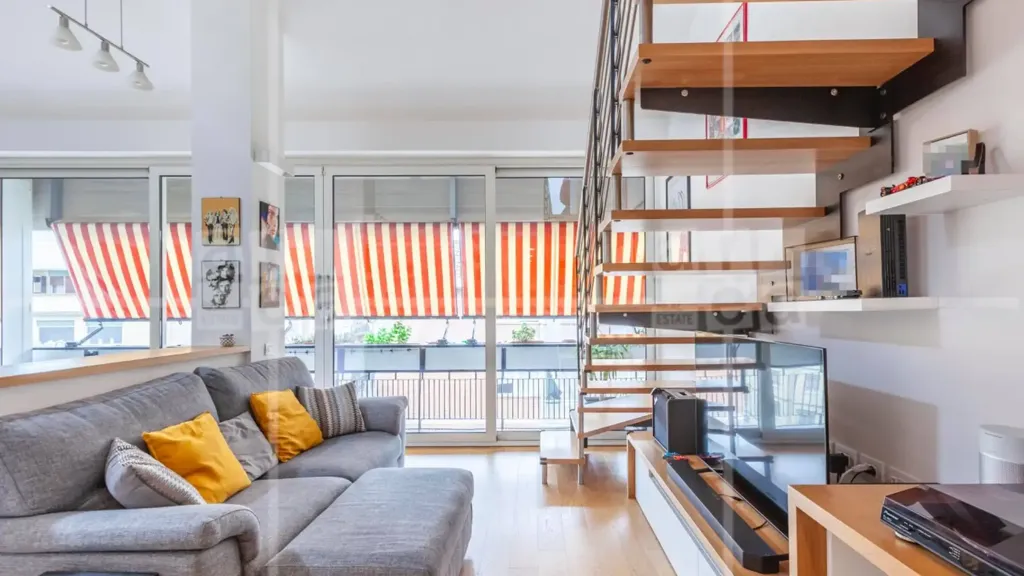 Séjour - Attico with Balcony in Monteverde, Rome