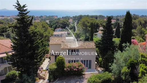 Vue aérienne - Villa Luxueuse avec Vue Mer à Saint-Aygulf