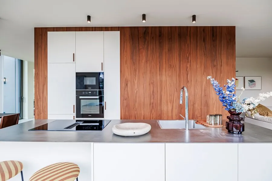 Cuisine - Penthouse Moderne avec Vue Panoramique à Ukkel