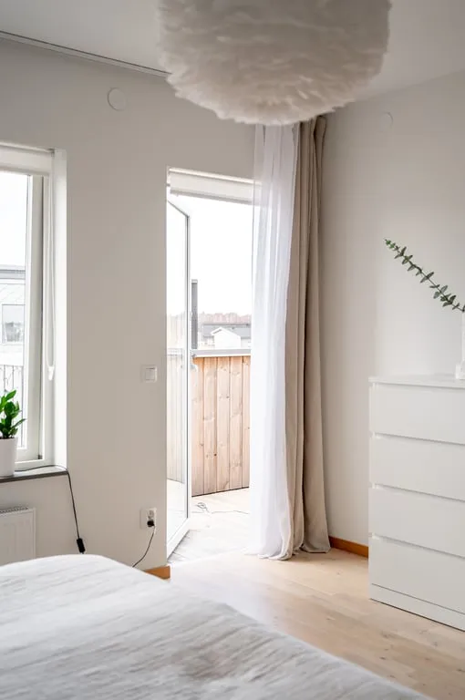 Chambres - Modern Flat with South Terrace in Allarps Terrasser
