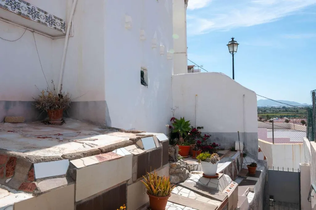 Terrace - Chalet with Terrace in Salobreña's Old Town
