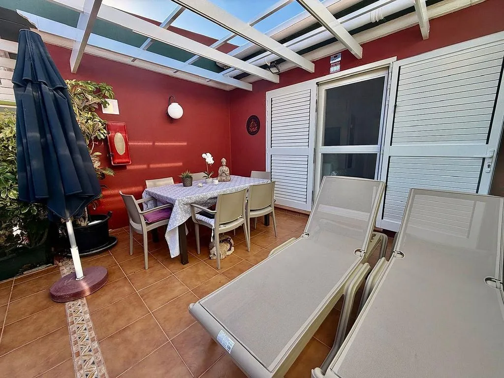 Terrasse - Reformed Bungalow with Pool in Maspalomas