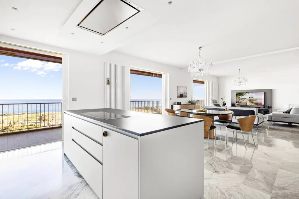 Köök - Exceptional Penthouse with Rooftop Spa in Cagnes-sur-Mer