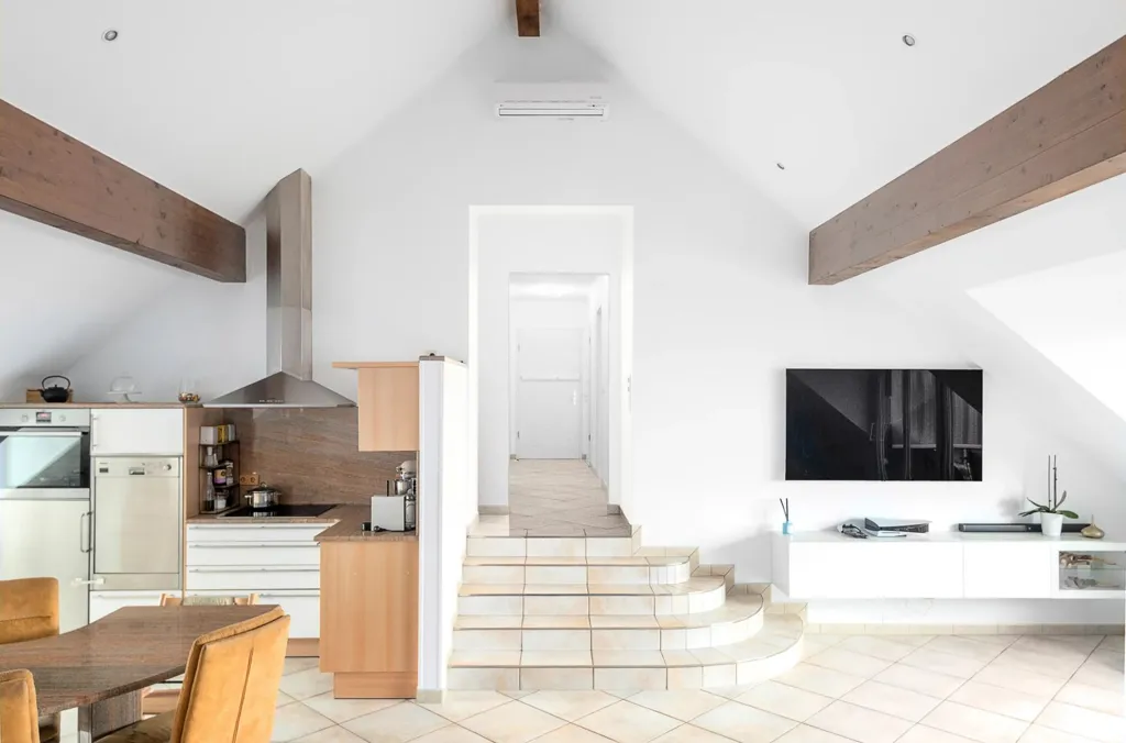 Séjour - Appartement Loft avec Balcons Sud à Mondorf-les-Bains