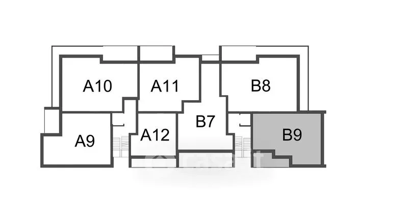 Plan - Penthouse with Terrace in Bergamo