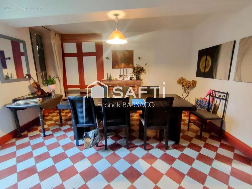Dining Room - House with Pool in Estang