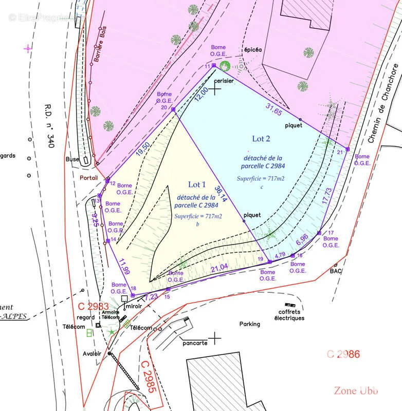 Plaan - Constructible Plot with View in Saint-Sauveur