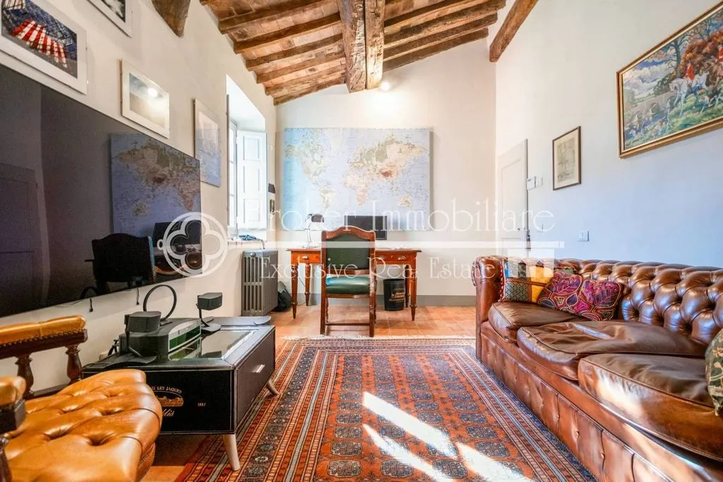 Living Room - Rustic Villa with Olive Grove in Massarosa