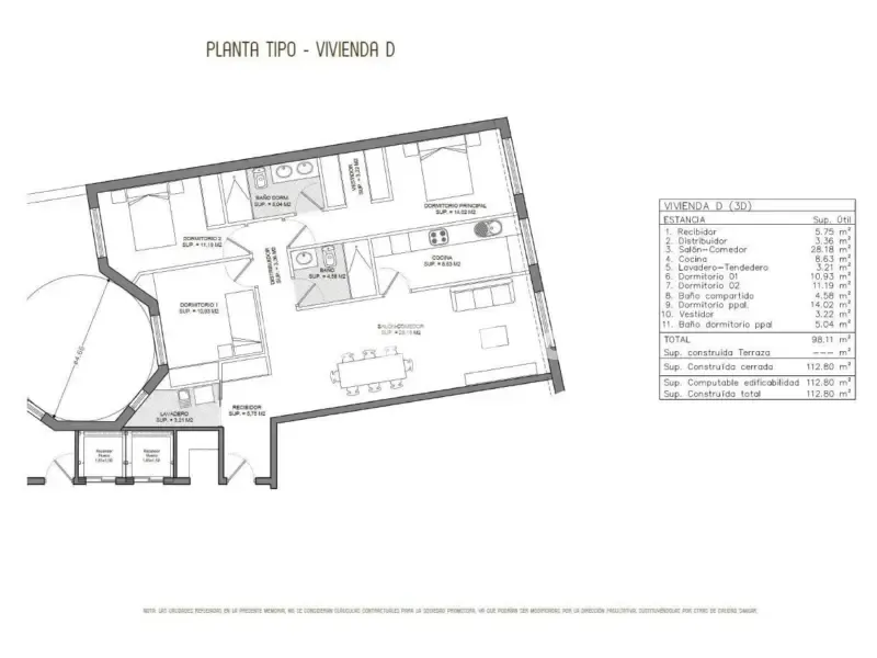 Plan - Apartment with Garage in Calvario