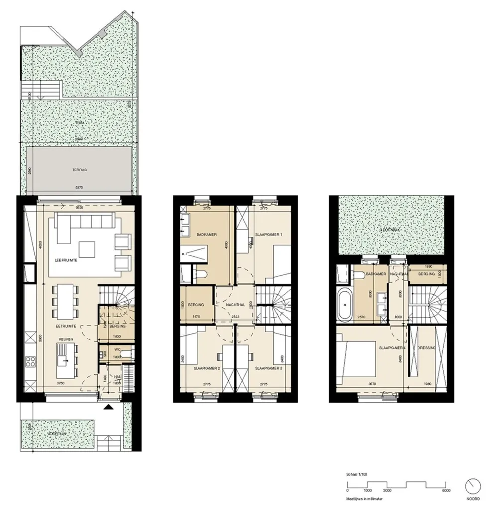 Plan - Maison avec géothermie à Mechelen