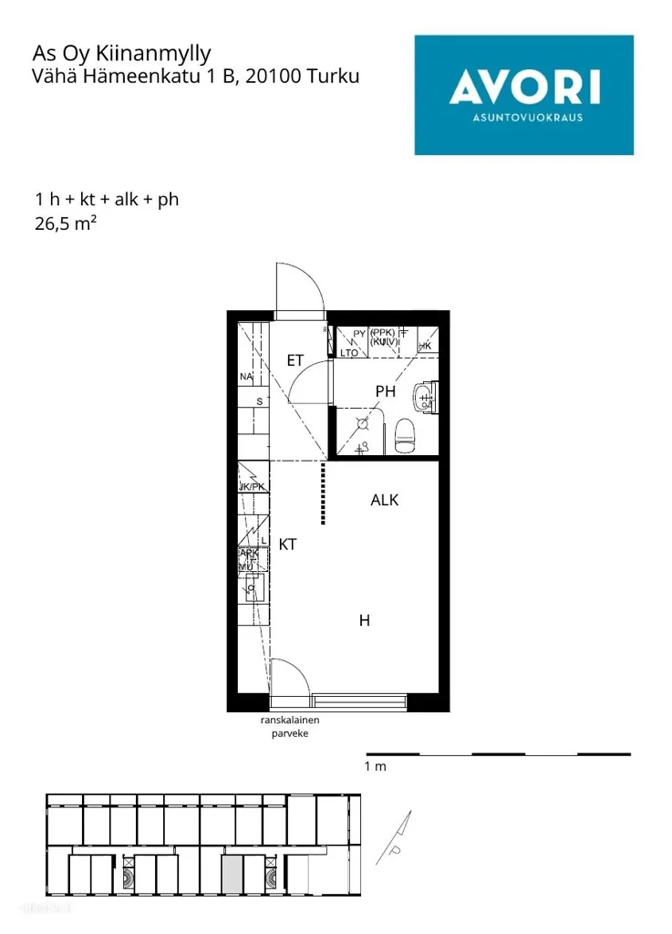Modern Flat with Balcony in Turku Centre