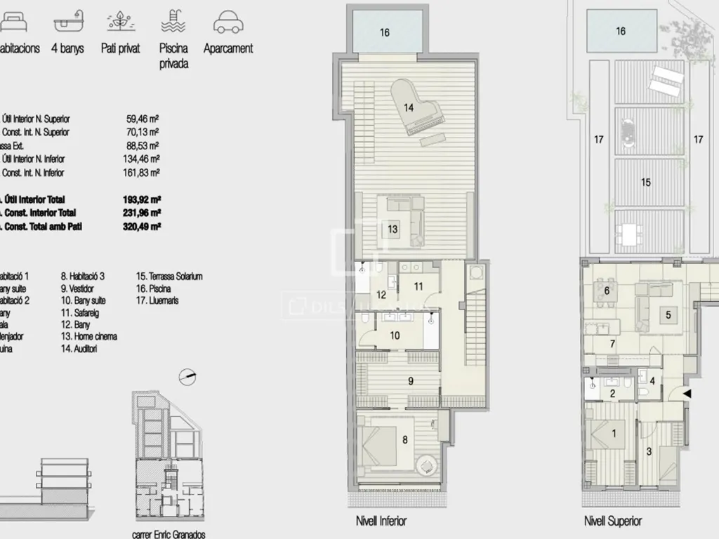 Apartment with Pool in Sant Cugat del Vallès