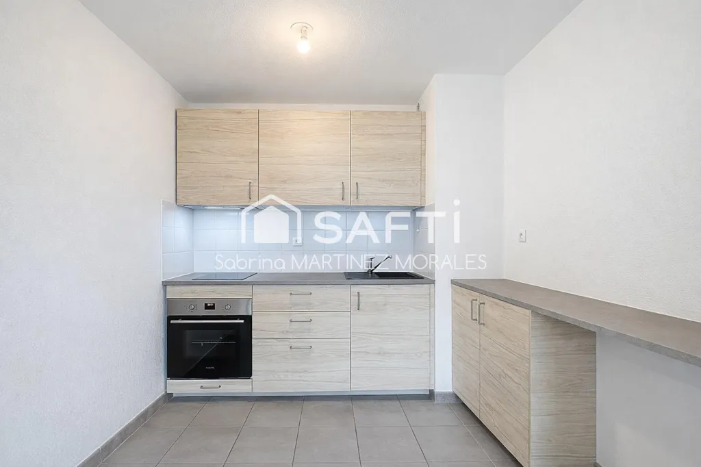 Cuisine - Appartement Rénové avec Balcon à Saint-Orens-de-Gameville