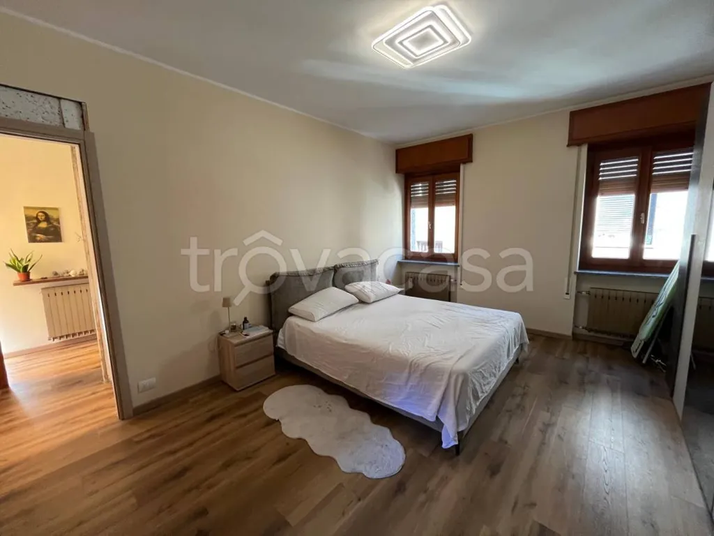 Bedrooms - Rearranged Apartment with Balcony in Galliate