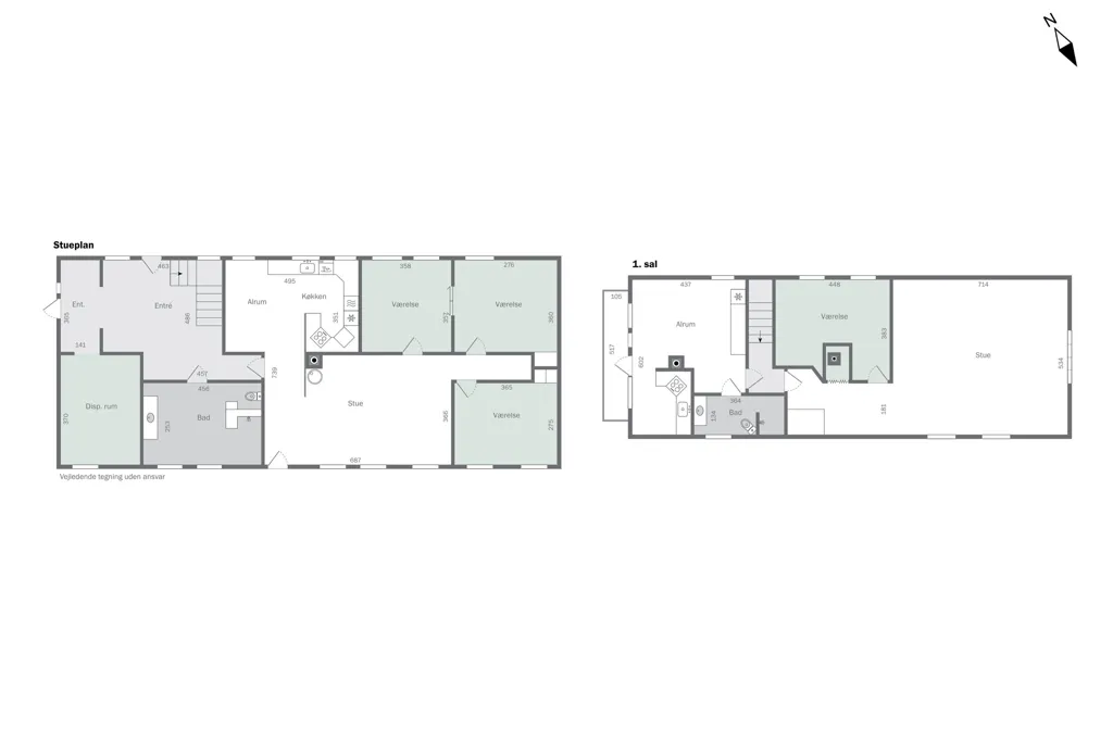 Plan - Villa with Professional Workshop in Ferritslev