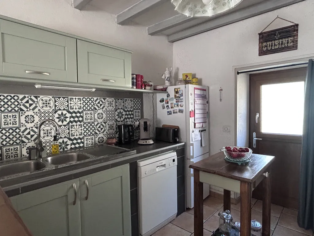 Cocina - Hamlet House with Garden in Rivarennes