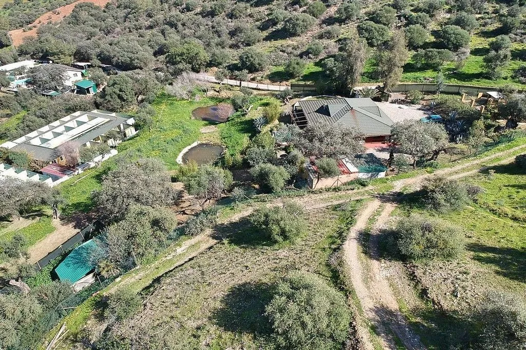 Aerial - Rustic Cottage with Pool in Coín