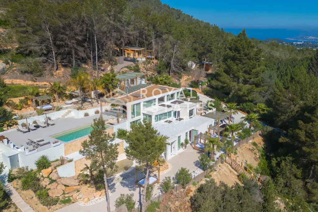 Vue aérienne - Villa with Panoramic Views in Ibiza