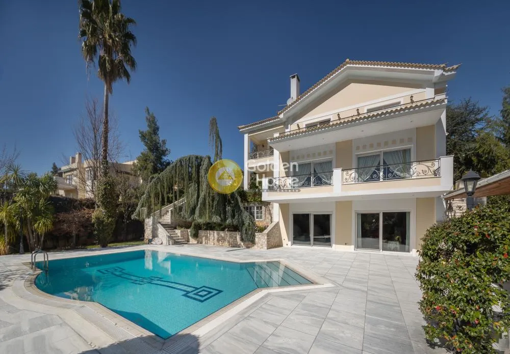 Piscine - Modern Villa with Sea View in Dionysos Centre
