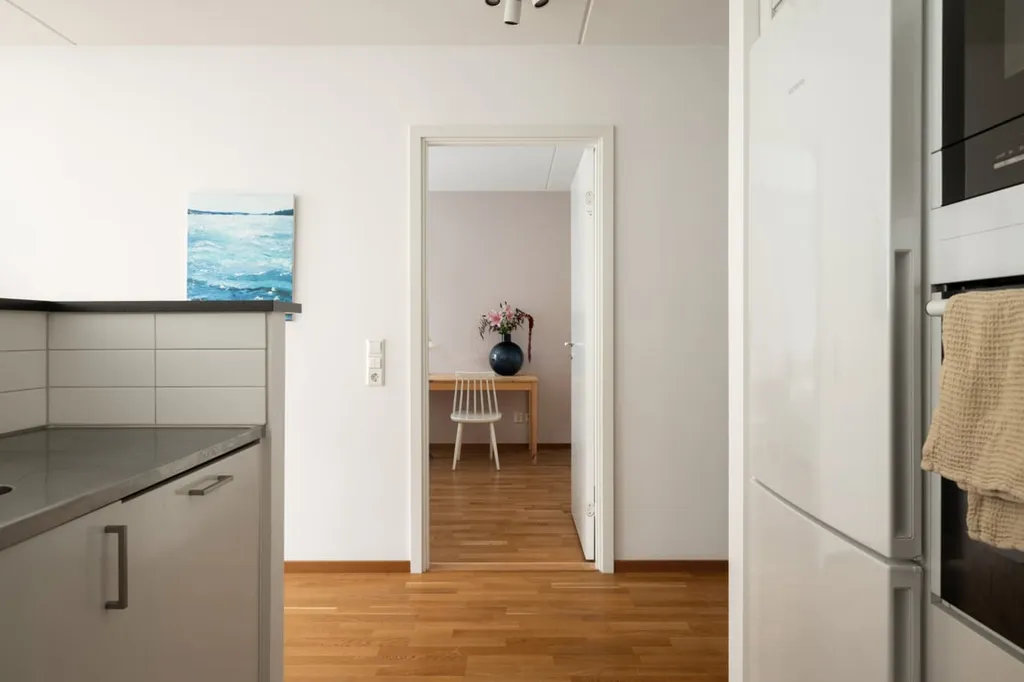 Köök - Two-Bedroom Flat with South Balcony in Långbro Park