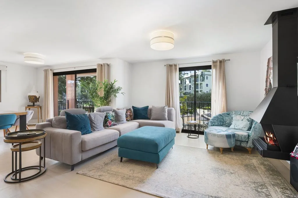 Living Room - Luxury Ground Floor Flat with Garden in Camp de Mar