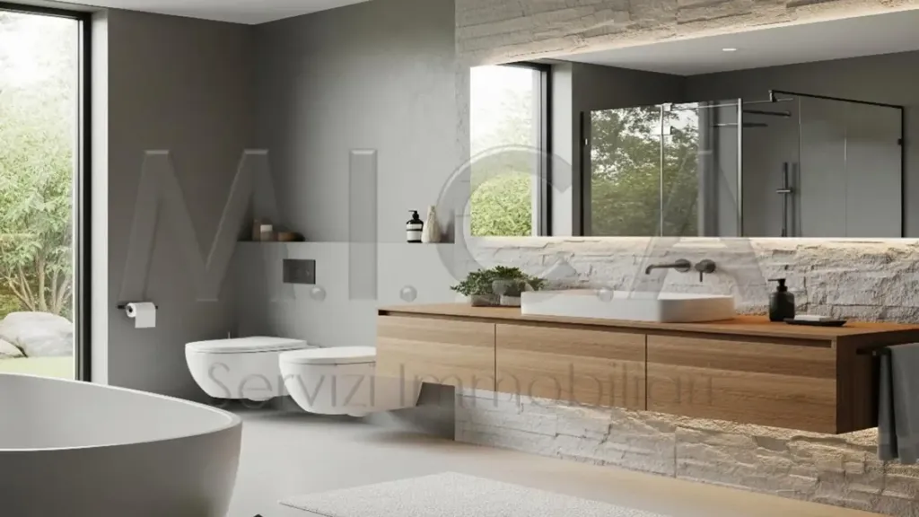Vannitoad - Modern Bicamere with Terrace in Treviso