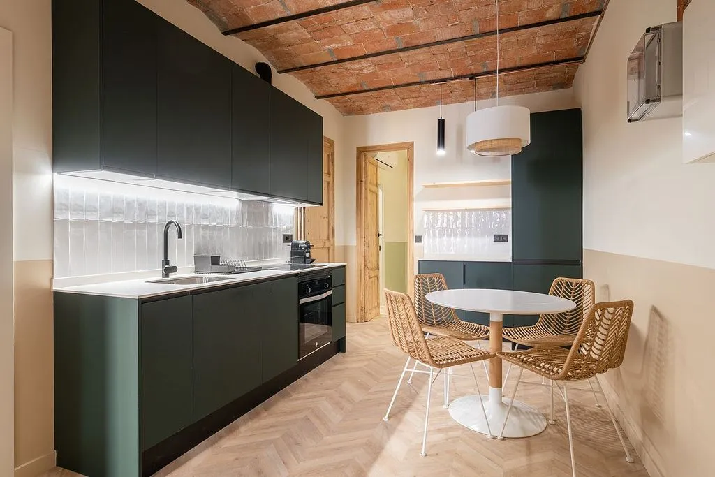 Köök - Modern Flat with Terrace in El Poble Sec