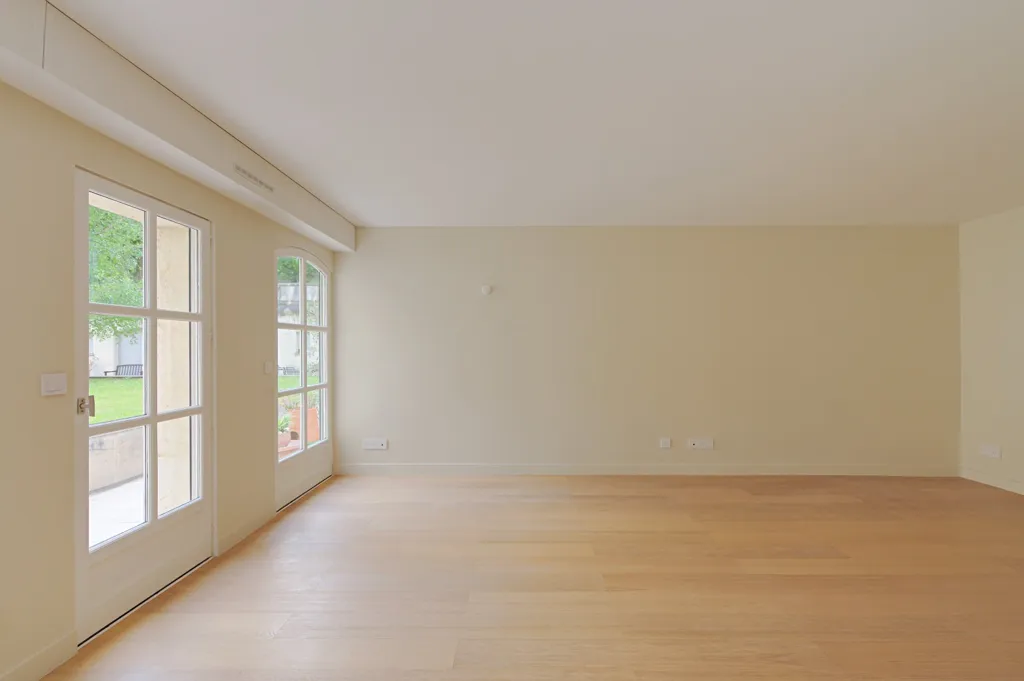 Living Room - Studio with Courtyard View in Paris 3ème