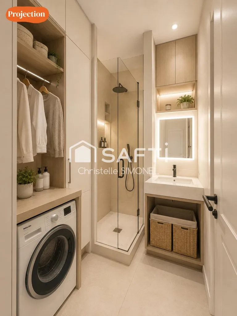 Pesuköök - Spacious Flat with Balcony near Angers Centre