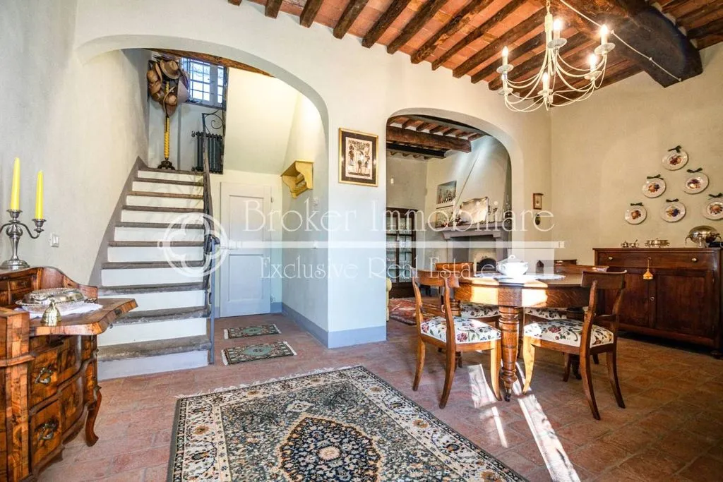 Dining Room - Rustic Villa with Olive Grove in Massarosa