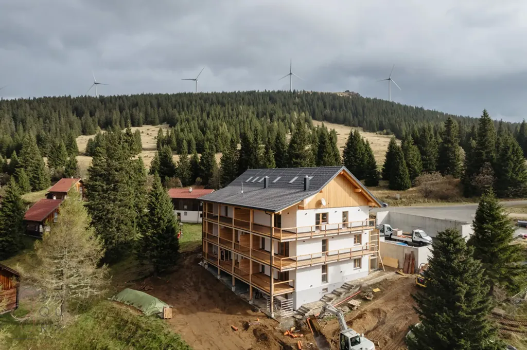 Vista aerea - Modern Holiday Complex with Ski-In/Ski-Out in Posch Alpe