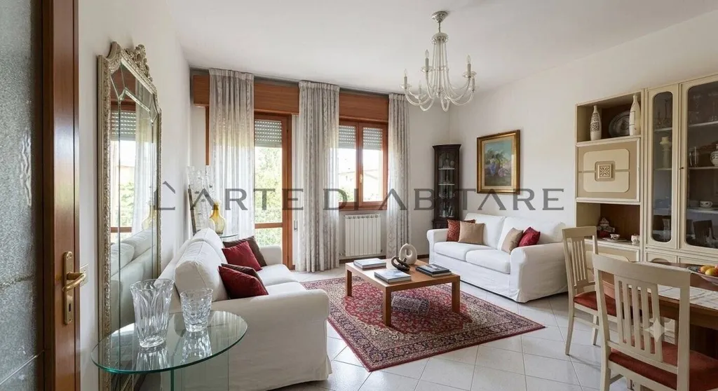 Séjour - Apartment with Terrace in Trebaseleghe