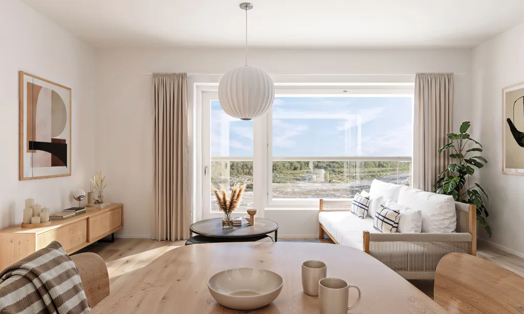Söögituba - Modern Apartment with Balcony in Tampere