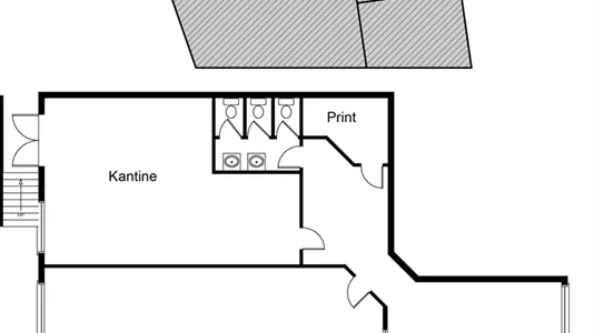 Floor Plan - Modern Office with Reception in Odense SØ