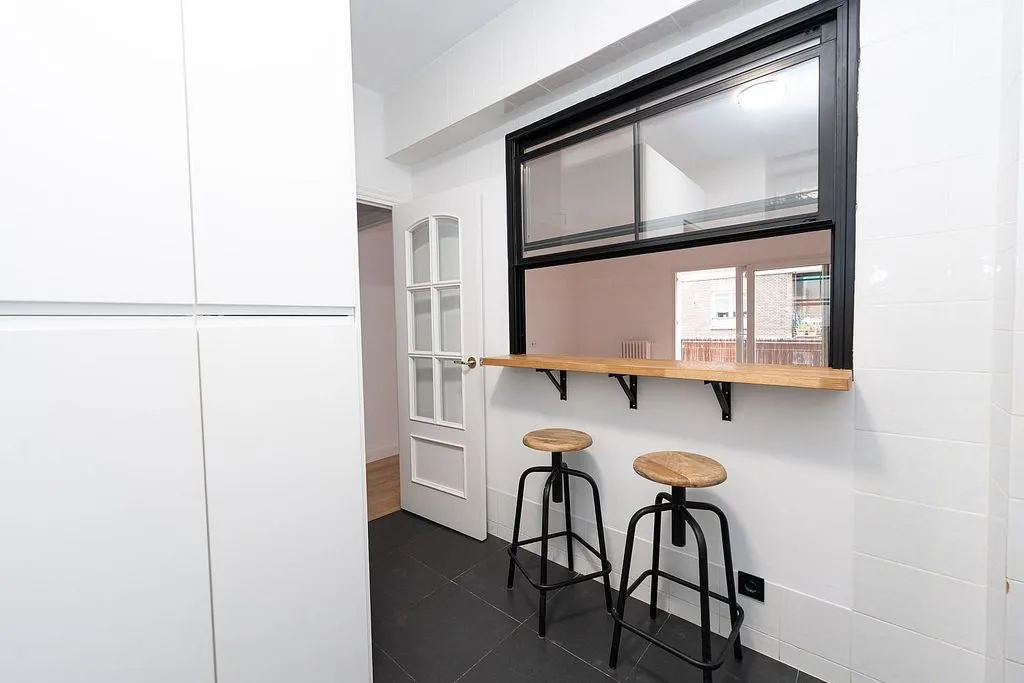 Köök - Apartment with Terrace in Bernabéu, Madrid