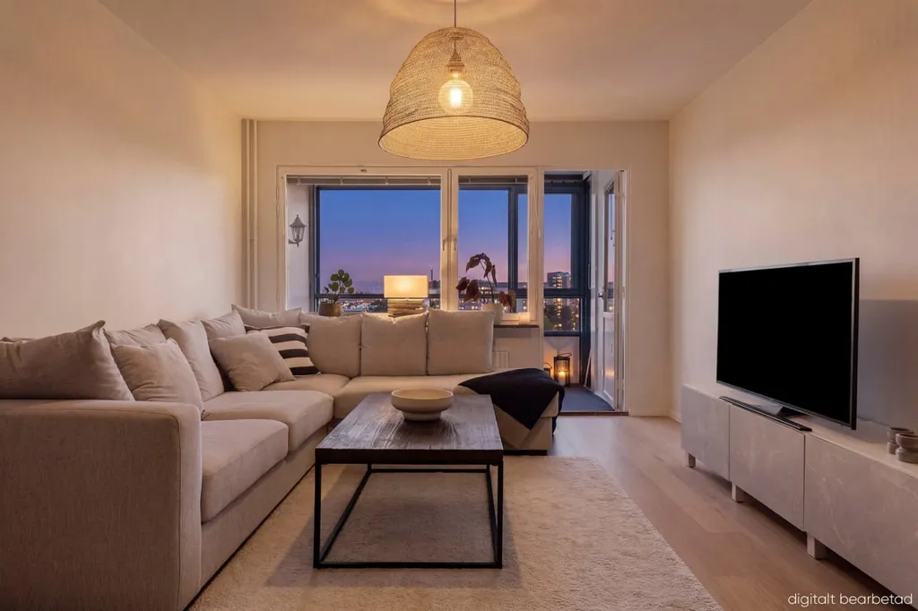 Séjour - Renovated Two-Bedroom with Glass Balcony in Malmö