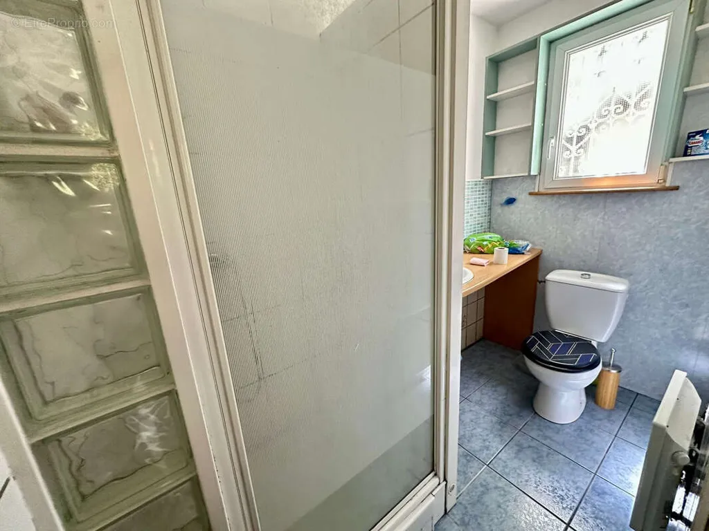 Salles de bain - Ancien Restaurant à Usage d'Habitation avec Jardin à Genevreuille