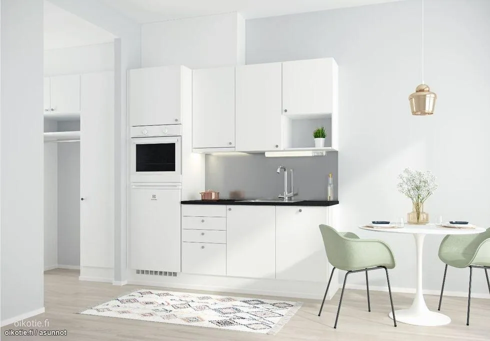 Köök - Modern Studio with Balcony in Masala