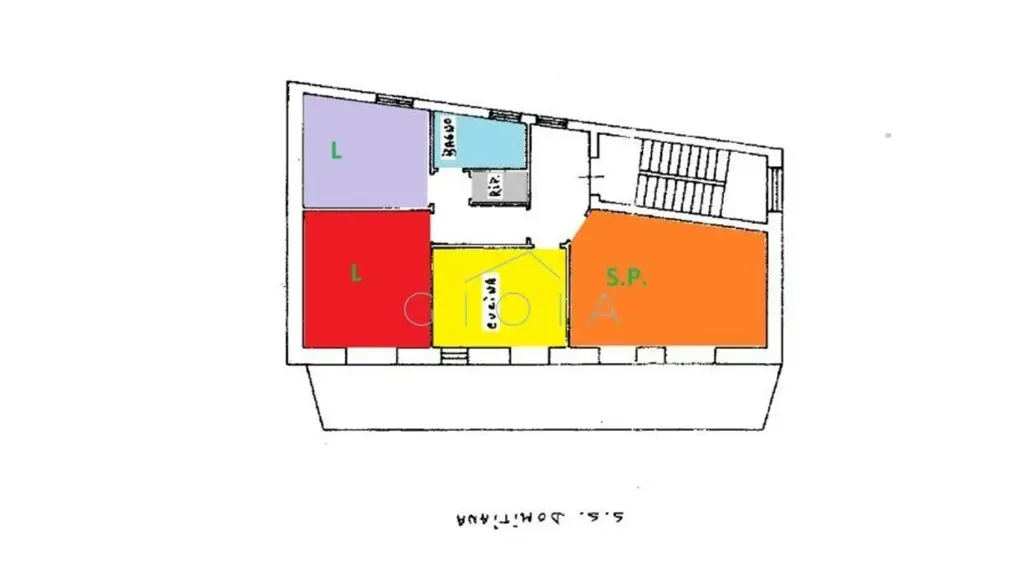 Plan - Commercial and Residential Building on Via Domiziana, Mondragone