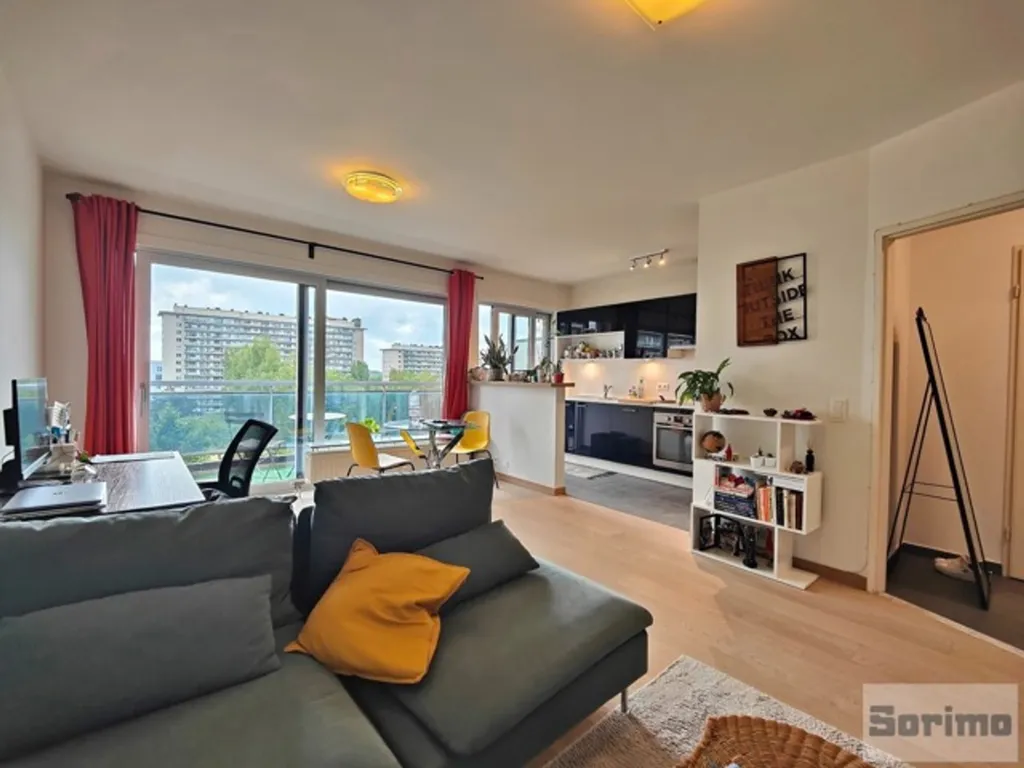 Living Room - 1-Bedroom Apartment with Terrace in Roodebeek Park